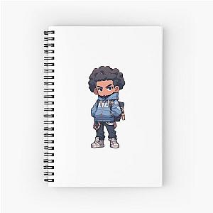 AJ Tracey Cartoon Character Spiral Notebook