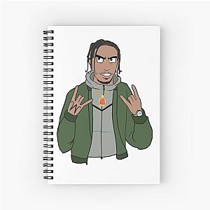 AJ Tracey DBZ Style Spiral Notebook