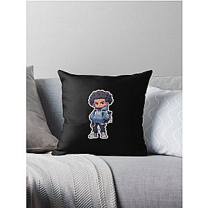 AJ Tracey Cartoon Character Throw Pillow