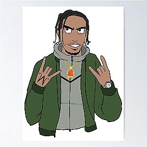 AJ Tracey DBZ Style Poster