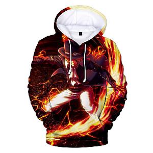 One Piece Merch – 3D Sabo Fire Pullover Hoodie [ID21033]