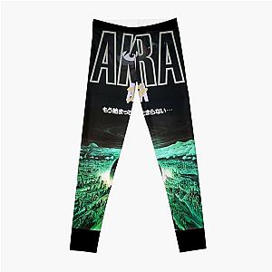 Akira Leggings - Akira green city explosion Poster Leggings RB0908
