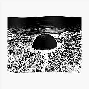 Akira Posters - Akira cyberpunk city explosion Poster RB0908