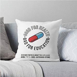 Akira Pillows - Akira - Good for Health bad for Education Throw Pillow Cover RB0908
