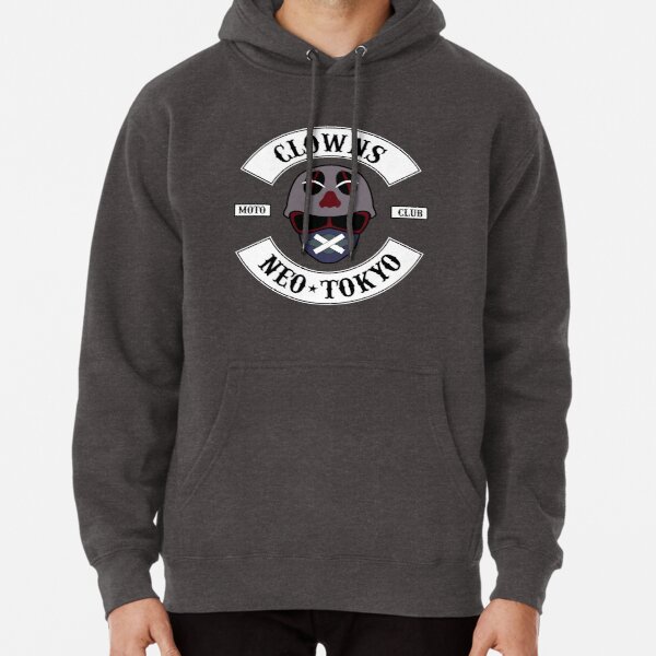 ssrcomhoodiemenscharcoal_heatherfrontsquare_productx600-bgf8f8f8.1 The Clown Motorcycle Club - Neo Tokyo (Akira) Pullover Hoodie RB0908 product Offical akira Merch