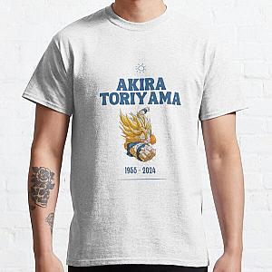 akira toriyama Blue and White  Simple Minimalist Cute Doodle  Classic T-Shirt