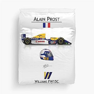 Alain Prost Williams FW15C Driver Duvet Cover