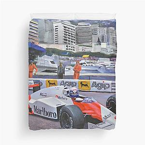 Alain Prost Artwork by Eder Costa Duvet Cover