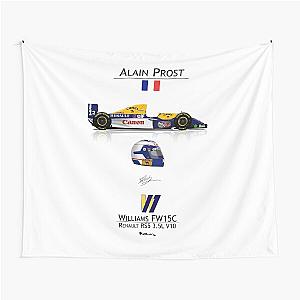 Alain Prost Williams FW15C Driver Tapestry