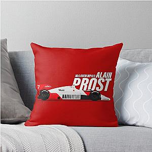F1 Alain Prost McLaren MP42 British Grand Prix 1984 Throw Pillow
