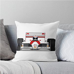 Alain Prost MP44 Throw Pillow