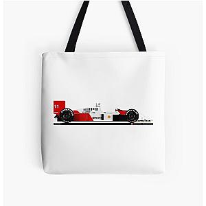Alain Prost McLaren MP4 All Over Print Tote Bag