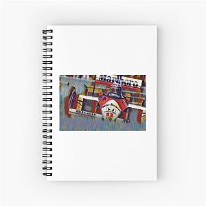 Alain Prost McLaren F1 Art Poster Notebook