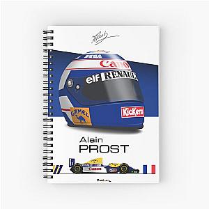 Alain Prost 1993 Helmet Print Notebook