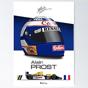 Alain Prost 1993 Helmet Car Print Poster
