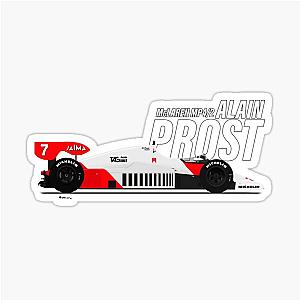 F1 Alain Prost McLaren MP42 British Grand Prix 1984 Sticker