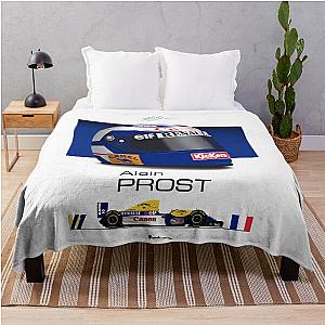 Alain Prost 1993 Helmet Car Print Throw Blanket