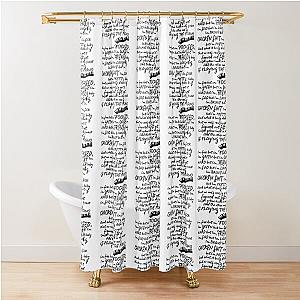 Hand in my pocket Alanis Morissette - Piano  Shower Curtain