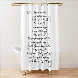 Hand In My Pocket Alanis Morissette Print Tshirt Shower Curtain