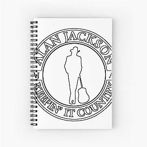 Alan jackson graphics art Spiral Notebook