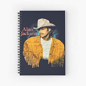 Vintage rare 1993 Alan Jackson Black Men S-234XL Spiral Notebook