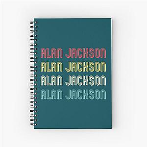 Alan Jackson Retro Word    Spiral Notebook