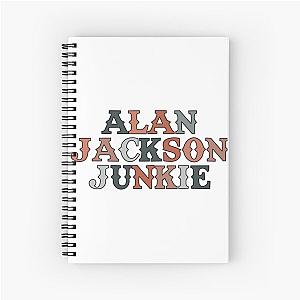 Alan Jackson Junkie Spiral Notebook