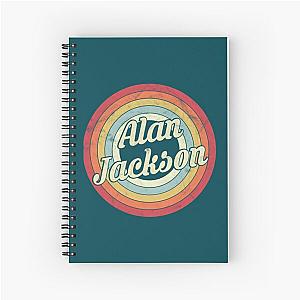 Alan Jackson - Retro Vint   Spiral Notebook