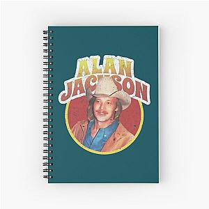 Alan Jackson - Alan Jackson Retro Country Style   Spiral Notebook