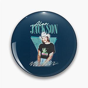 Vintage Faded-Style Fan Design-Alan Jackson    Pin