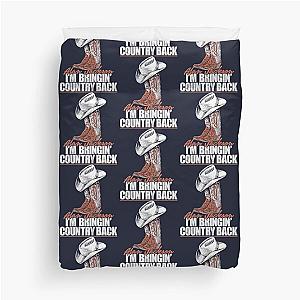 Alan Jackson Sticker Duvet Cover