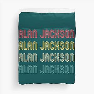 Alan Jackson Retro Word    Duvet Cover