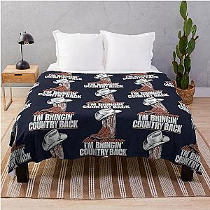 Alan Jackson Sticker Throw Blanket