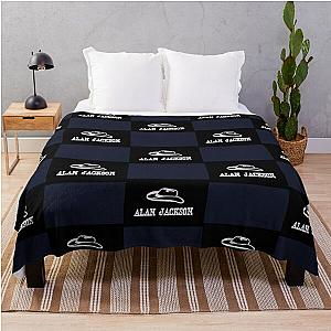 alan jackson logo best selling Laptop Skin Throw Blanket