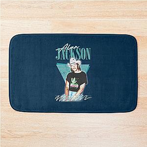 Vintage Faded-Style Fan Design-Alan Jackson    Bath Mat