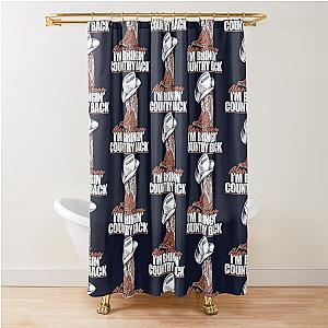 Alan Jackson Sticker Shower Curtain