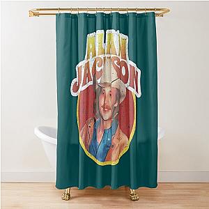 Alan Jackson - Alan Jackson Retro Country Style   Shower Curtain