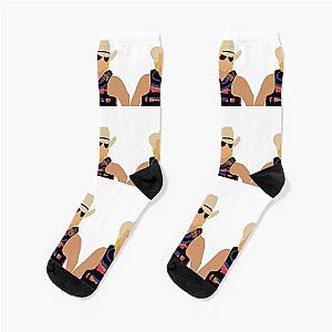 Alan Jackson Sticker Socks