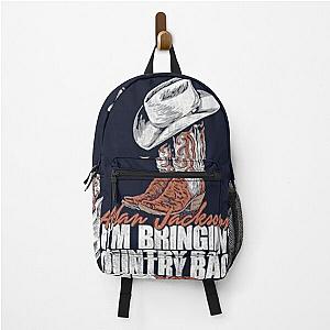 Alan Jackson Sticker Backpack