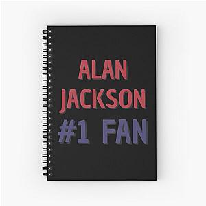 Alan Jackson - 1 Fan Spiral Notebook