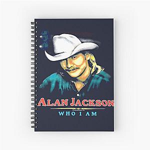 Vintage 90s 1994 94 Alan Jackson Who I Am single Spiral Notebook