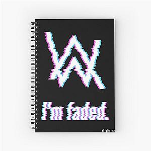 alan walker glitch'ed' logo Spiral Notebook