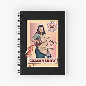 Carson Shaw Baseball Card A League of Their Own Spiral Notebook