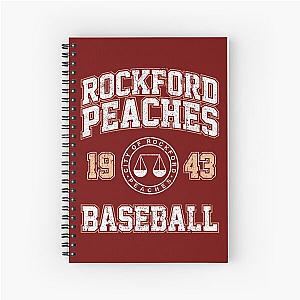 Rockford Peaches Baseball Spiral Notebook