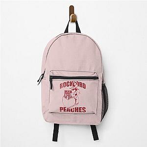 A League Of Their Own patch -Vintage Rockford Peaches logo Backpack