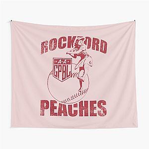 A League Of Their Own patch -Vintage Rockford Peaches logo Tapestry