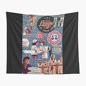 A league of their own collage Tapestry