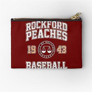 Rockford Peaches Baseball Zipper Pouch