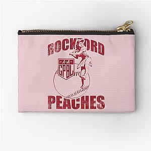 A League Of Their Own patch -Vintage Rockford Peaches logo Zipper Pouch