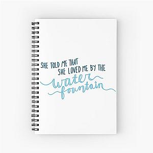 Alec Benjamin Water Fountain Lyrics Spiral Notebook